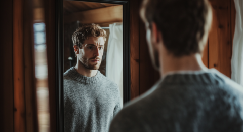 julienk6479_a_man_looking_at_his_reflection_in_the_mirror_two_s_4dc4c75b-d900-4f1a-aecf-790997d722ed (1)